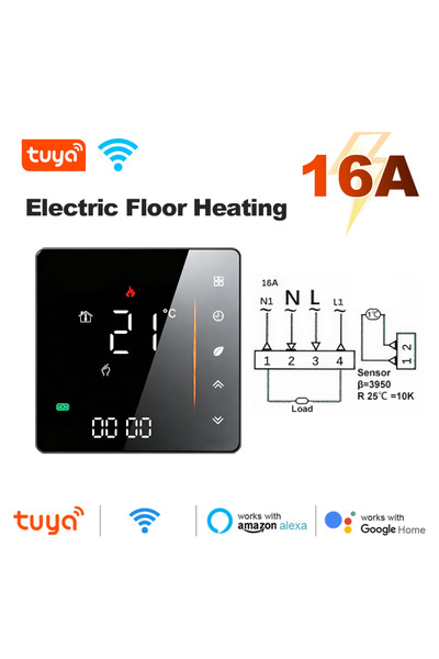 choice2 16A ElectricHeating Manhot Tuya WiFi Smart Thermostat Water Electric ...