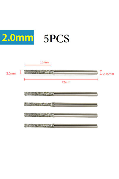 Choice4 ٥ قطع من رؤوس المثقاب المطلية بقطر ٢.٠ مم، و٥ قطع أخرى بقطر ٠.٨/١/١.٢...