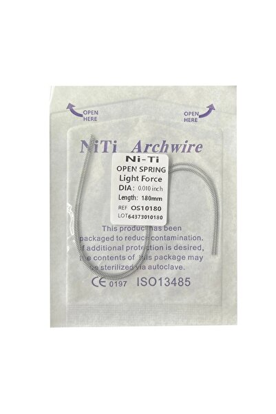 choice2 زنبرك تقويم أسنان مفتوح الملف من AG بطول 180 مم (0.010 بوصة) مصنوع من...