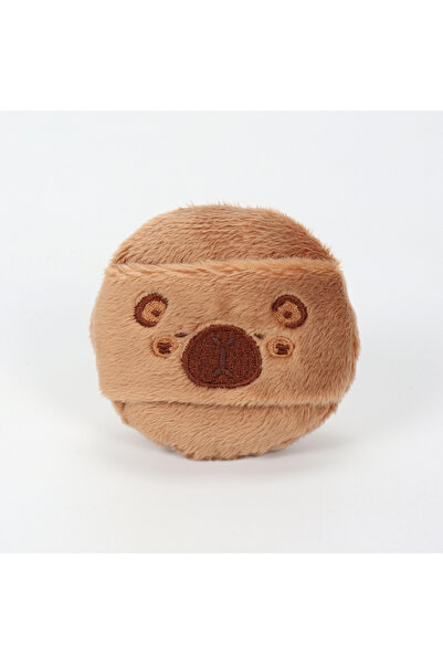 Choice3 إسفنجة مكياج نسائية بلون الكاكي الداكن، بتصميم كرتوني لطيف، سهلة الحم...