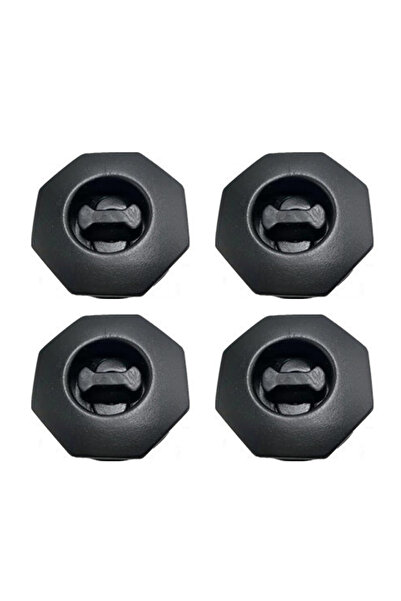 Choice5 4Pcs Black 4Pcs Double Layer Detachable Floor Mat Anti-Slip Clips Sle...