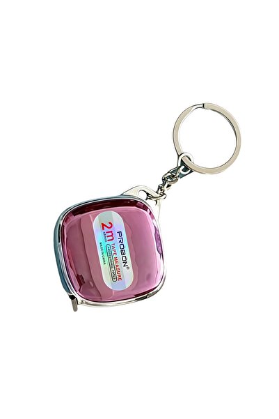 choice2 شريط قياس صغير محمول من برو، وردي اللون، بطول 2 متر وقطر 8 ملم، قابل ...