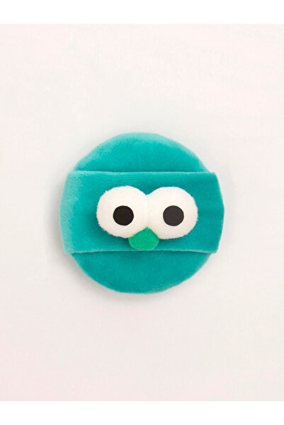 Choice1 إسفنجة مكياج ناعمة ولطيفة بتصميم كرتوني، لون أخضر، مثالية لمزج المكياج.