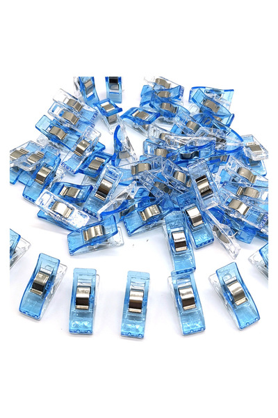 Choice6 blue 50pcs 50PCS Sewing Clips Colorful Clips Multipurpose Plastic Cra...