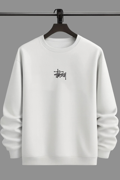 Flaubert Oversize Pattern Back Printed Unisex Sweatshirt 3 Threads