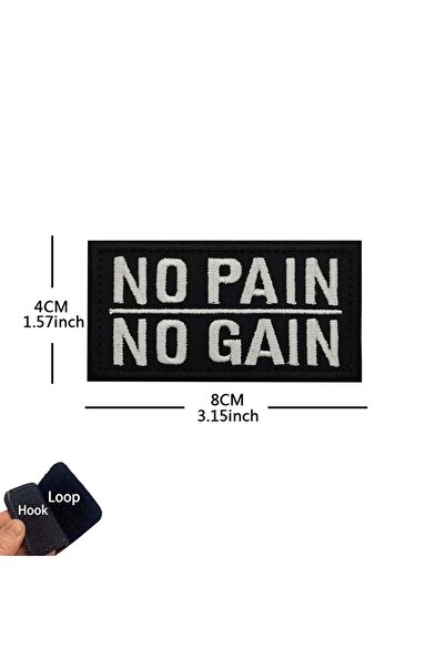 Choice7 03-أسود، شعار "لا مكسب بلا ألم"، شارات معنوية للياقة البدنية، شعار تك...