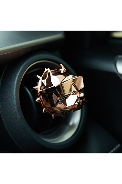 choice2 معطر جو للسيارة بلون الذهب الوردي بدون عطر، على شكل كلب بولدوج، معطر ...