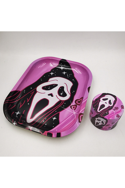 Choice3 Ghost Herb Grinder With Rolling Tray 180*140MM Tobacco Smoke Roller 5...