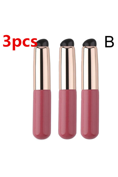 Choice9 فرشاة شفاه سيليكونية ثلاثية القطع مع غطاء، فرشاة كونسيلر ناعمة كأطراف...