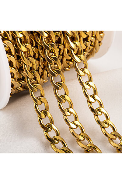 Choice11 2meters Gold Color 7mm 1Meter 2Meters 3-7mm Stainless Steel Cuban Li...