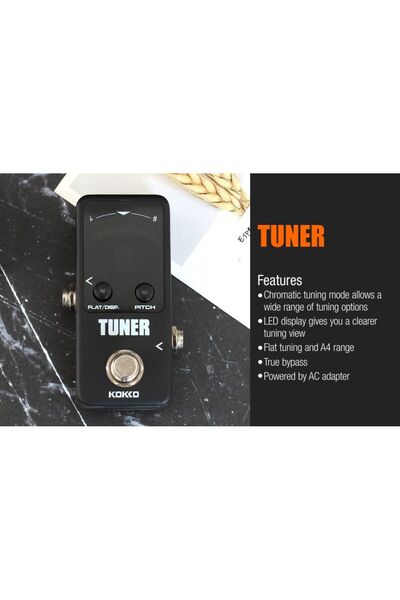 Choice13 موالف صغير KOKKO دواسة تأثيرات جيتار كهربائي ضاغط موالف صغير تشويه أ...