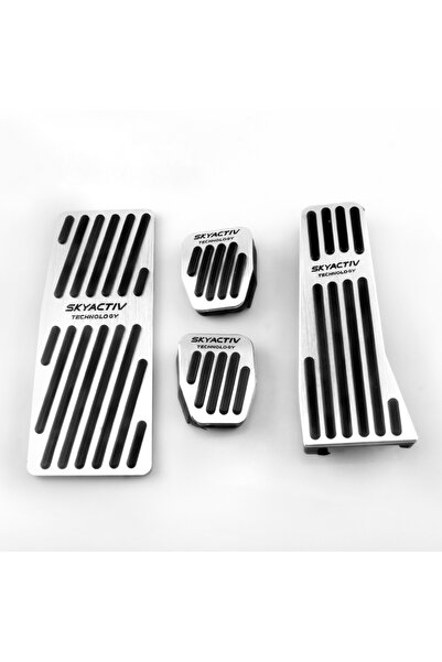 Choice1 طقم مساند أقدام فضية من 4 قطع لسيارات مازدا 3 BP CX30 CX50 CX60 MX30 ...