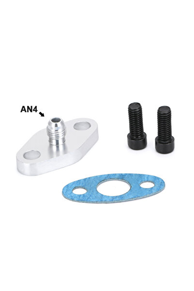 Choice4 OFG31 AN4/10 1/2"NPT Turbo Oil Feed Inlet / Drain Outlet Flange Adapt...