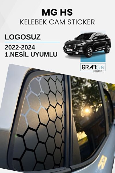 GRAFİCAR MG HS Uyumlu Kelebek Cam Sticker Set