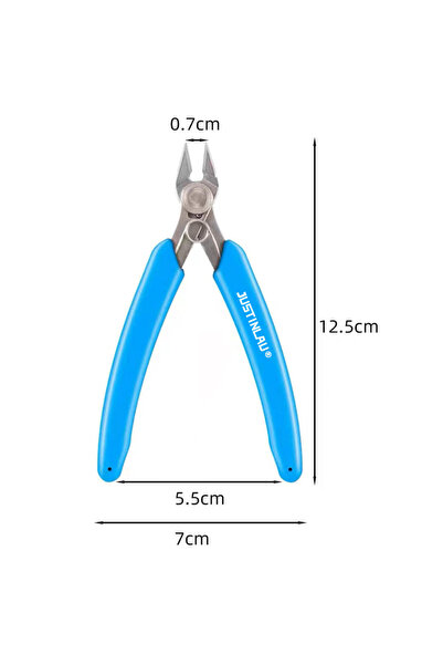 Choice Blue Universal Stainless Steel Pliers DIY Electronic Diagonal Side Cut...