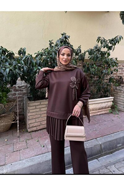 Gala Floral Detailed Pleated Women's Set