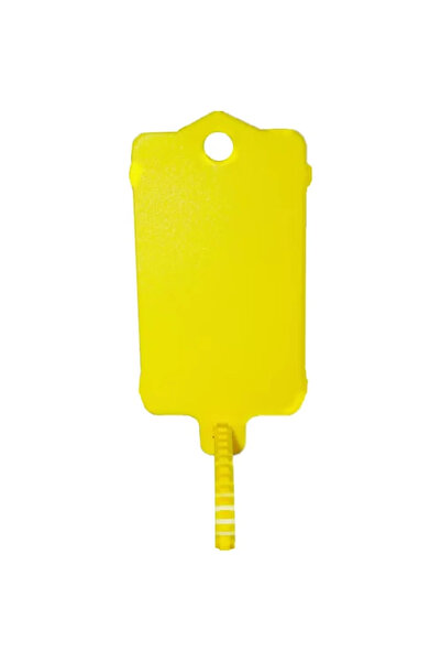 Choice11 100pcs Yellow 50/100Pcs Reusable Plastic Tags Hang Tag Waterproof La...