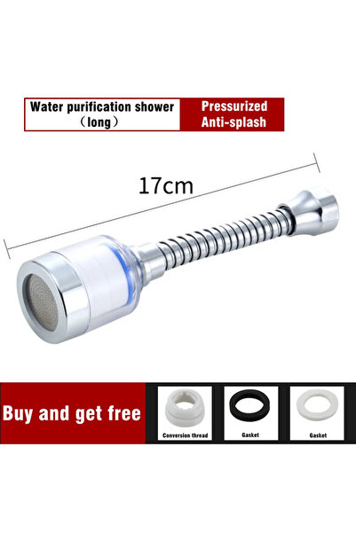 Choice1 Long-360 Swivel 10pcs Pressurized Bubbler Filter Element Faucet Purif...