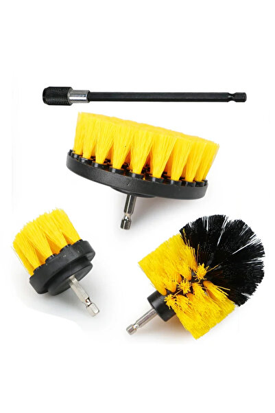 Choice1 مجموعة فرشاة تنظيف كهربائية مكونة من 3 قطع مع قضيب قابل للتمديد بأحجا...