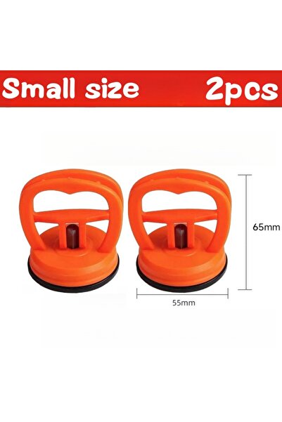 choice2 أداة سحب السيارات البرتقالية الصغيرة (قطعتان) - أداة شفط شديدة التحمل...