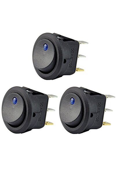 Choice 3pcs 12PCS Round Toggle LED Switch 12V Car Truck Rker Switch On-Off Co...