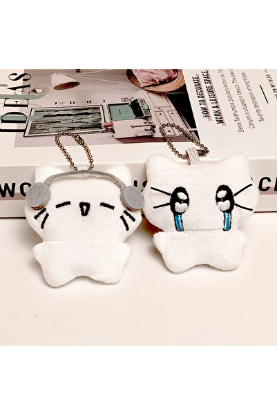 choice2 قطعتان من سماعات الرأس اللطيفة، زوج من القطط، سلسلة مفاتيح، دمية قطة ...