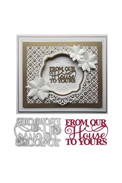 Choice5 H1430 قوالب تقطيع معدنية متنوعة الأشكال لعبارات عيد الميلاد المجيد، م...