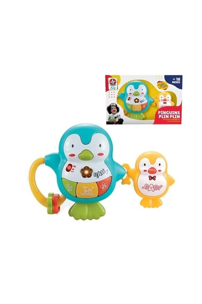 OEM Jucărie interactivă pentru bebeluși Pinguini Tată și Pui