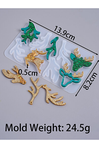 Choice3 قالب سيليكون لصنع أقراط وقلادات عيد الميلاد، قالب راتنج إيبوكسي لعناص...