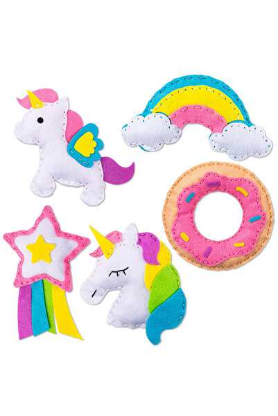 Choice3 5pcs Kids Sewing Kit Woodland Animals Craft Kit DIY Sewing Felt Plush...