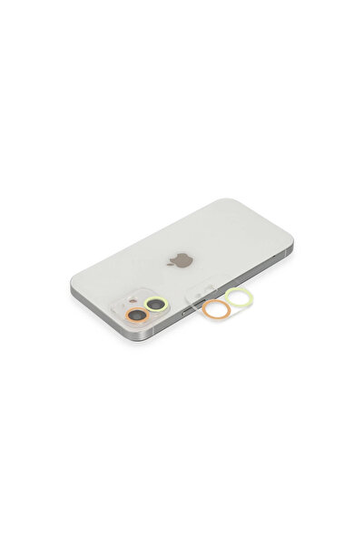 xirshop Iphone 12 Mini Color Camera Lens Protection Glass - Yellow-orange