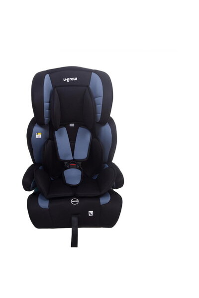 U-Grow Car Seat, 76-150 cm, Gray/Blue