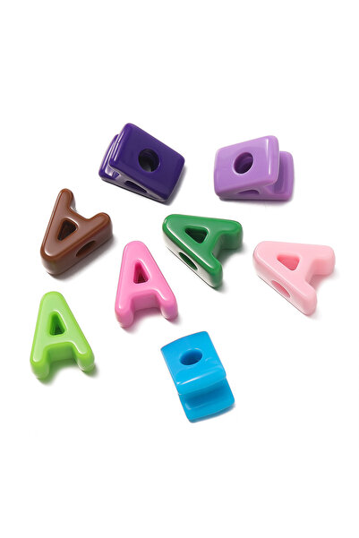 choice2 A 10pcs/lot Multi Color Big Hole Acrylic Letter Beads Children Handcr...