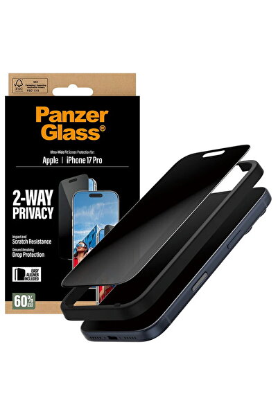 Panzer Glass PanzerGlass® Ultra-Wide Fit 2-Way Privacy Screen Protector for i...