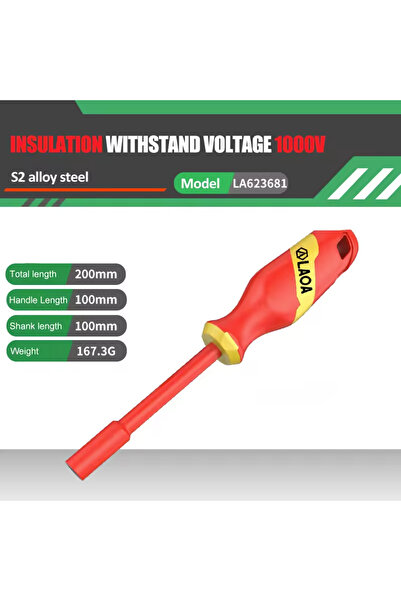 Choice8 6.35mmLA623681 LAOA 1000V 1pc Insulated Sket Screwdriver Multifunctio...