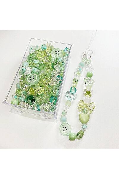 Choice9 30g C5 Green 10/30g 8 Style Acrylic Beads Heart Bow Flower Loose Bead...