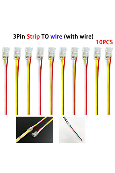 Choice1 كابل توصيل ثلاثي الأطراف (10 قطع) A، موصل زاوية LED ثلاثي الأطراف 10 ...