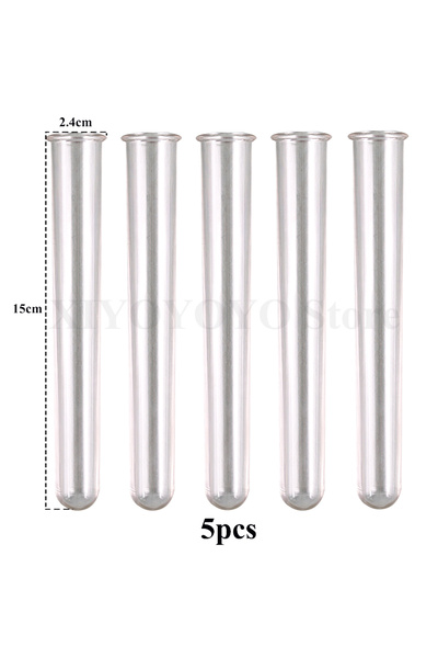 Choice10 Crystal Long 5pcs 5pcs Flowers Test Tube Vase Acrylic Glass DIY Home...