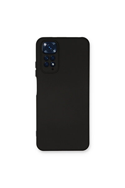 xirshop حافظة ريدمي نوت 11 من السيليكون المخملي الداخلي - أسود