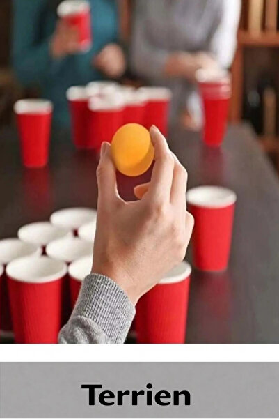 Terrien #PlastikBardak Eğlenceli Özel Gün Beer Pong Renkli Büyük 12 Karton Bi...