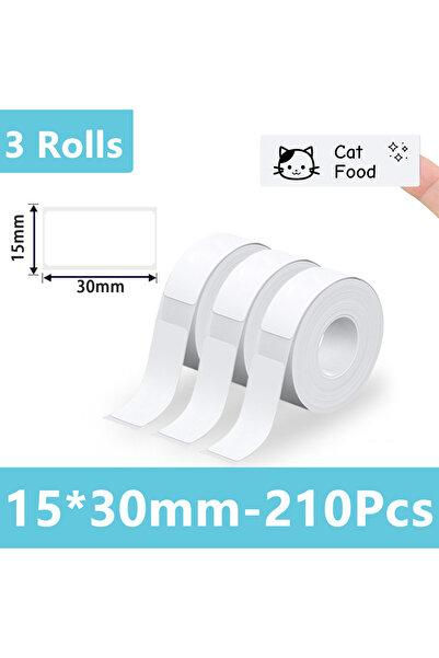 choice2 3Rolls 1530 Marklife 1/3/6Rolls Thermal Label Adhesive White Sticker ...