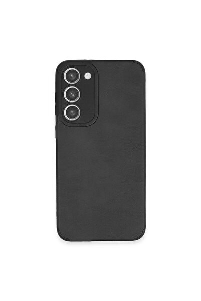 xirshop حافظة سامسونج جالاكسي S23 بلس بحلقة جلدية سيليكون - أسود