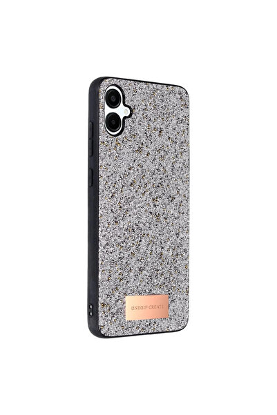 VINTESSY Onegif Samsung Galaxy A06 Bright Glitter Cover - Silver