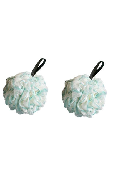 Choice7 إسفنجة استحمام خضراء كبيرة مكونة من قطعتين، غنية برغوة الصابون، ليفة ...