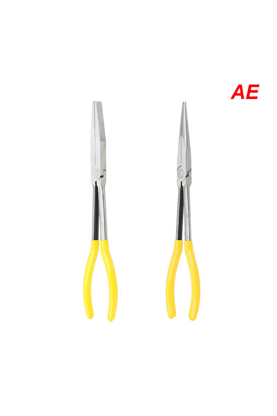 Choice9 AE DIY Extra Long Nose Pliers Straight Bent Tip Mechanic Equipment Ha...