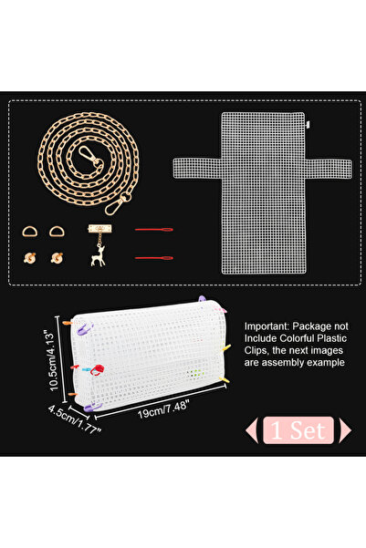 Choice3 طقم حياكة حقائب يدوية الصنع AECH04-11591، طقم صنع حقيبة منسوج يدوياً،...