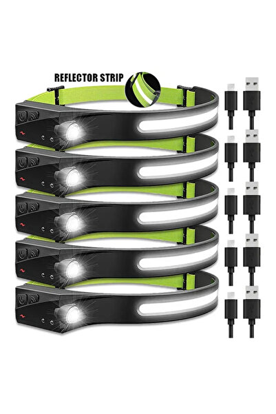 Choice4 بطارية مدمجة، شريط عاكس، 5 قطع، مصباح أمامي بمستشعر، مصباح LED أمامي،...