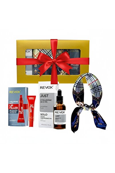 Revox Set cadou Elysa Ser cu acid hialuronic 5% 30ml, Filler de buze 12ml, Eș...