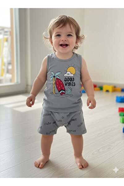 Efemkids Baby Boy Set % Cotton Children's Shorts Set Summer 6/24 Months Newbo...