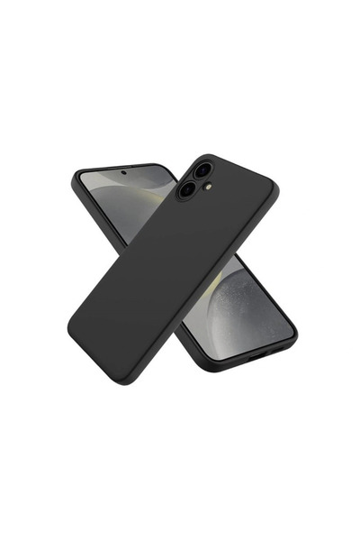 xirshop حافظة سامسونج جالاكسي A06 من السيليكون الأول - أسود